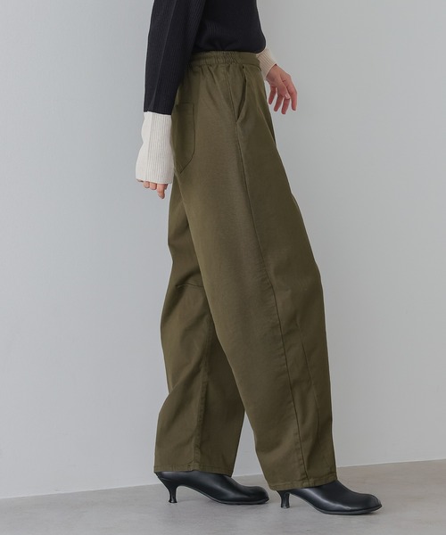 itto...(イット)の「ストレッチツイルカーブパンツ(チノパンツ・レディース・カーキ/ブラック/ベージュ・L/M)」の19枚目の写真