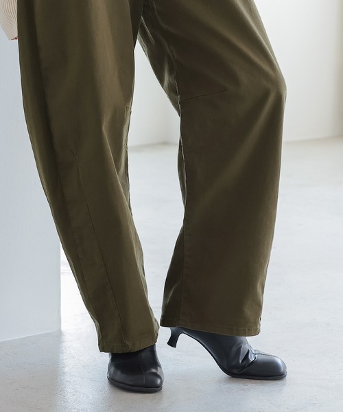 itto...(イット)の「ストレッチツイルカーブパンツ(チノパンツ・レディース・カーキ/ブラック/ベージュ・L/M)」の22枚目の写真