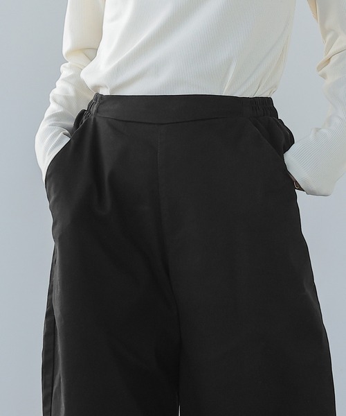 itto...(イット)の「ストレッチツイルカーブパンツ(チノパンツ・レディース・カーキ/ブラック/ベージュ・L/M)」の6枚目の写真