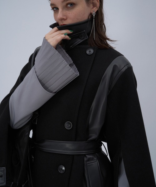 【hare】(F)レザーキリカエトレンチコート HARE｜レザーキリカエトレンチコート | Rakuten Fashion(楽天