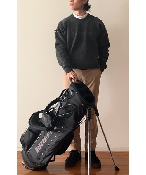 BRIEFING（ブリーフィング）の「【BRIEFING GOLF／ブリーフィングゴルフ】MEN’S MOLE YARN LOGO CREWNECK KNIT（ニット/セーター・メンズ・アイボリー/ブラック/グレー/ネイビー・M/XL/L）」の5枚目の写真