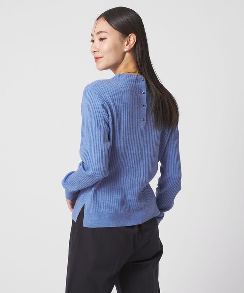 A DAY IN THE LIFE UNITED ARROWS（アデイインザライフユナイテッドアローズ）の「リブ ハイネックニット＜A DAY IN THE LIFE＞（ニット/セーター・レディース・イエロー/コバルトブルー/ナチュラル・FREE）」の4枚目の写真