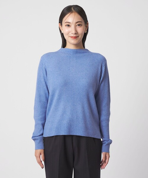 A DAY IN THE LIFE UNITED ARROWS（アデイインザライフユナイテッドアローズ）の「リブ ハイネックニット＜A DAY IN THE LIFE＞（ニット/セーター・レディース・イエロー/コバルトブルー/ナチュラル・FREE）」の10枚目の写真