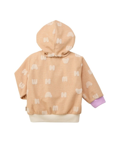 MIKI HOUSE（ミキハウス）の「パイルジャガードパーカー（パーカー・キッズ・ベージュ・80ｃｍ/90cm/100cm/110cm/120cm）」の3枚目の写真