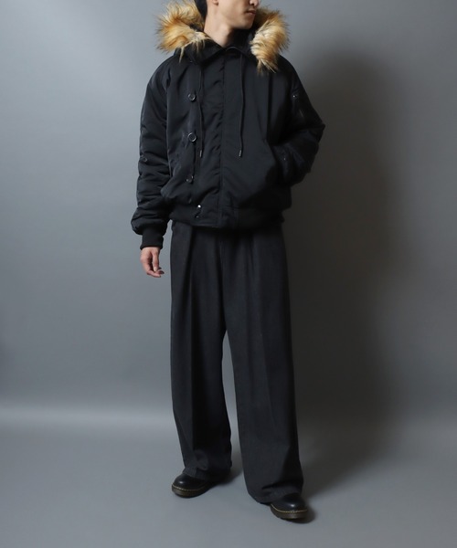 セール】Polyester Twill N-2B Flight Jacket/ポリツイル N-2B