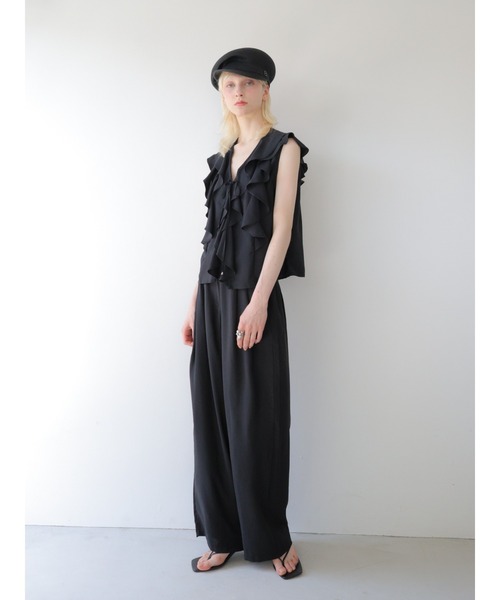 swane(スワネ)の「front frill open tops(シャツ/ブラウス・レディース・ホワイト・FREE)」の5枚目の写真