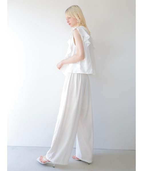swane(スワネ)の「front frill open tops(シャツ/ブラウス・レディース・ホワイト・FREE)」の3枚目の写真