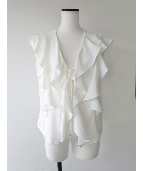 swane(スワネ)の「front frill open tops(シャツ/ブラウス・レディース・ホワイト・FREE)」の22枚目の写真