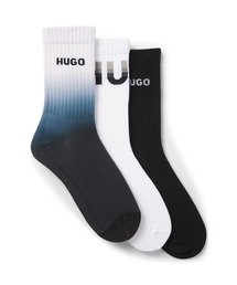 HUGO | ソックス3足セット クオーターレングス ロゴ(ソックス/靴下)
