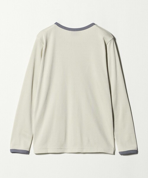リブ バイカラー パイピング カットソー（Tシャツ/カットソー