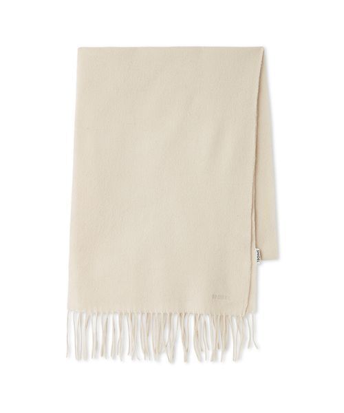 SNIDEL（スナイデル）の「カシミア混マフラー（マフラー・レディース・キャメル/アイボリー/ライトブルー・F）」の4枚目の写真