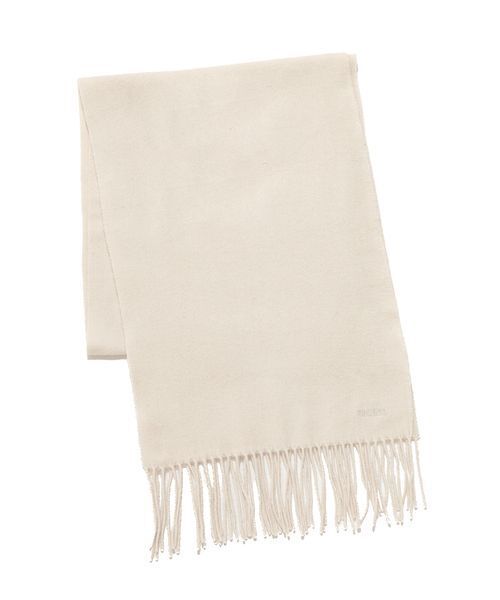 SNIDEL（スナイデル）の「カシミア混マフラー（マフラー・レディース・キャメル/アイボリー/ライトブルー・F）」の5枚目の写真