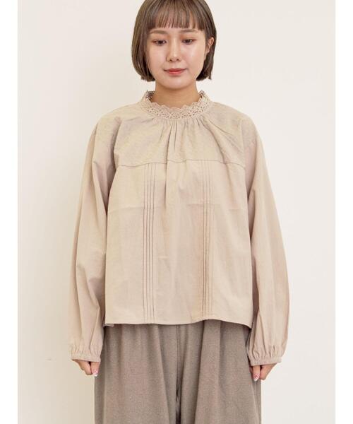 セール】オーバーレース切替ブラウス（シャツ/ブラウス）｜Samansa