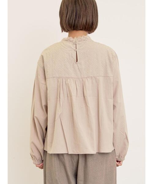 セール】オーバーレース切替ブラウス（シャツ/ブラウス）｜Samansa