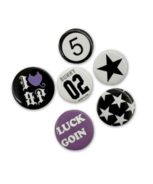 BLACKPURPLE（ブラックパープル）の「BPピンバッジ bp pin badge (6ピース)（ブローチ/コサージュ）」