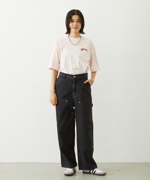 MILKFED.（ミルクフェド）の「TRIPLE ICE WIDE S/S TEE（Tシャツ/カットソー・レディース・ライトピンク/ネイビー/ホワイト・L/M）」の7枚目の写真