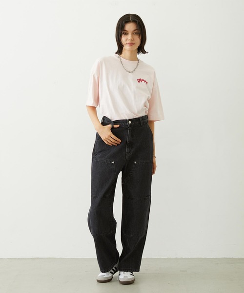 MILKFED.（ミルクフェド）の「TRIPLE ICE WIDE S/S TEE（Tシャツ/カットソー・レディース・ライトピンク/ネイビー/ホワイト・L/M）」の8枚目の写真