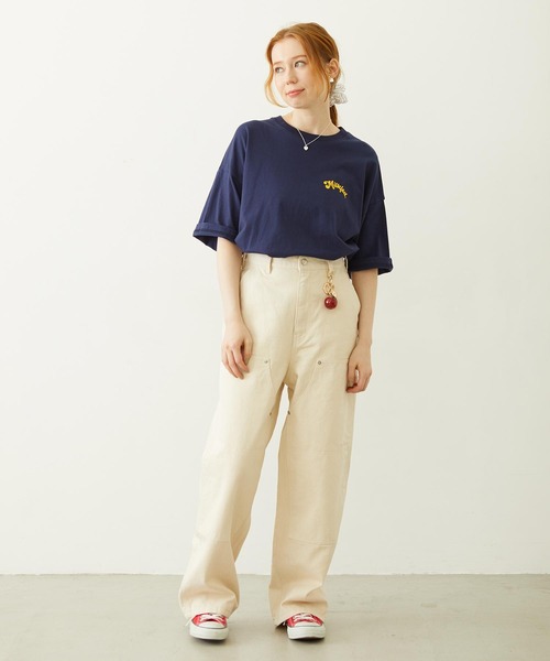 MILKFED.（ミルクフェド）の「TRIPLE ICE WIDE S/S TEE（Tシャツ/カットソー・レディース・ライトピンク/ネイビー/ホワイト・L/M）」の14枚目の写真