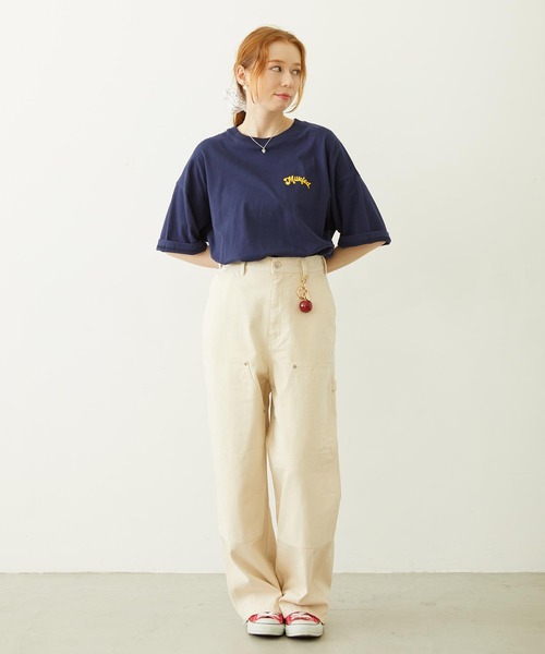 MILKFED.（ミルクフェド）の「TRIPLE ICE WIDE S/S TEE（Tシャツ/カットソー・レディース・ライトピンク/ネイビー/ホワイト・L/M）」の15枚目の写真