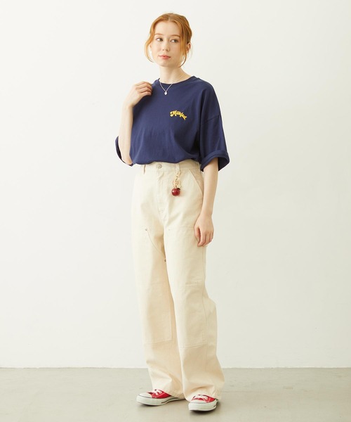 MILKFED.（ミルクフェド）の「TRIPLE ICE WIDE S/S TEE（Tシャツ/カットソー・レディース・ライトピンク/ネイビー/ホワイト・L/M）」の17枚目の写真