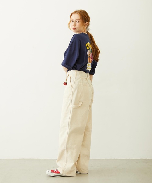 MILKFED.（ミルクフェド）の「TRIPLE ICE WIDE S/S TEE（Tシャツ/カットソー・レディース・ライトピンク/ネイビー/ホワイト・L/M）」の20枚目の写真