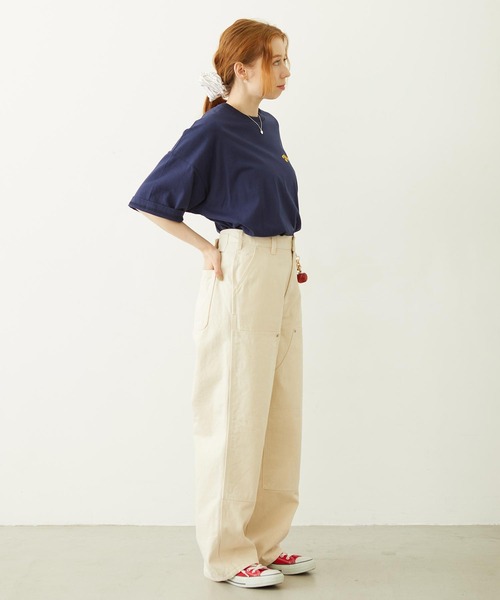 MILKFED.（ミルクフェド）の「TRIPLE ICE WIDE S/S TEE（Tシャツ/カットソー・レディース・ライトピンク/ネイビー/ホワイト・L/M）」の18枚目の写真
