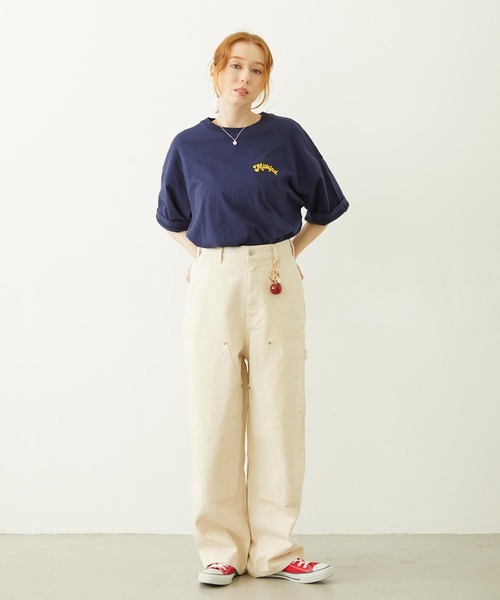 MILKFED.（ミルクフェド）の「TRIPLE ICE WIDE S/S TEE（Tシャツ/カットソー・レディース・ライトピンク/ネイビー/ホワイト・L/M）」の19枚目の写真