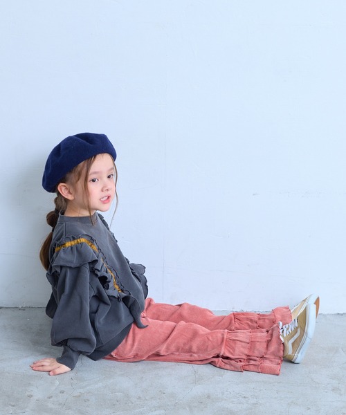 MARKEY'S(マーキーズ)の「リブフリルティアードパンツ(その他パンツ・キッズ・レッド/ブルー/チャコール・90/100/110/120/130/140/150)」の15枚目の写真