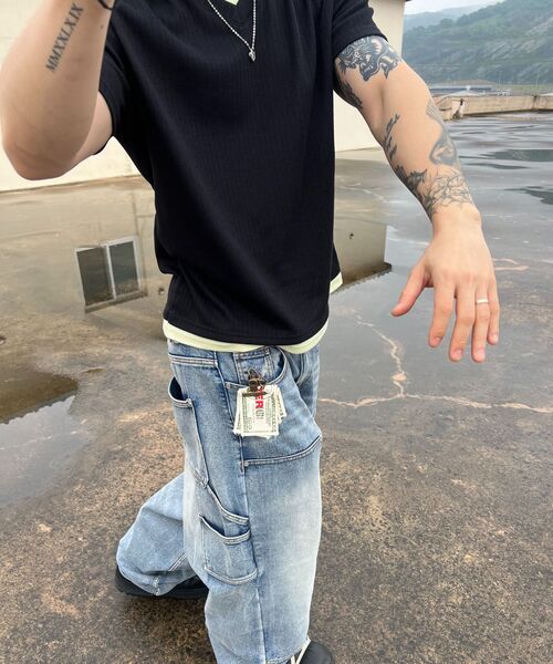 DNSR(ディーエヌエスアール)の「ブラシカーペンターデニムパンツブルー(デニムパンツ・メンズ・その他・SMALL/MEDIUM/LARGE/X-LARGE)」の4枚目の写真