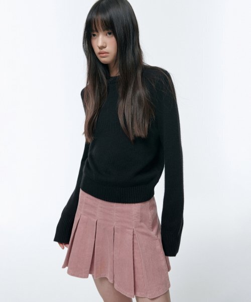 MUSINSA STANDARD WOMAN（ムシンサスタンダードウーマン）の「ウィメンズ コーデュロイ プリーツ ミニスカート [ピンク]（スカート・レディース・その他・SMALL/MEDIUM/LARGE/X-SMALL）」の4枚目の写真