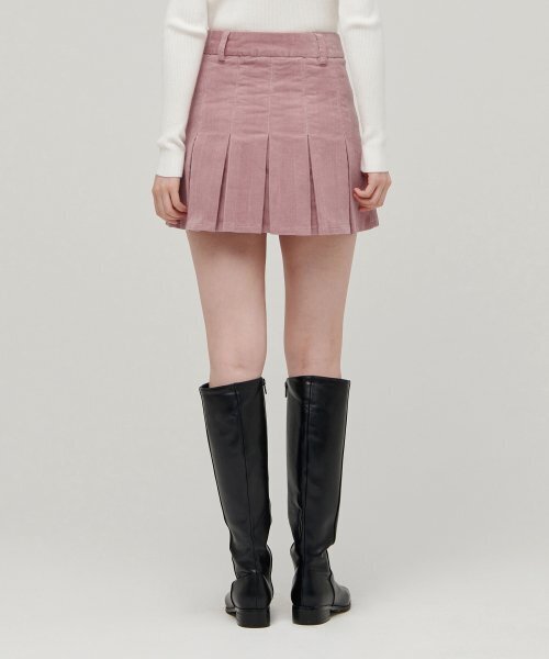 MUSINSA STANDARD WOMAN（ムシンサスタンダードウーマン）の「ウィメンズ コーデュロイ プリーツ ミニスカート [ピンク]（スカート・レディース・その他・SMALL/MEDIUM/LARGE/X-SMALL）」の6枚目の写真
