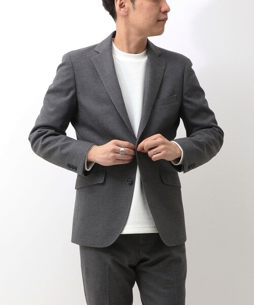 NOLLEY'S LIGHT(ノーリーズライト)の「《ビジカジ/セットアップ対応》ソフトサーモジャケット(テーラードジャケット・メンズ・ブラウン系その他/グレー/ネイビー・S/M/L/XL)」の1枚目の写真