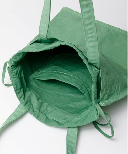 beautiful people（ビューティフルピープル）の「brushed logo        tote bag（トートバッグ・レディース・グリーン/グレー/ナチュラル/ネイビー/オレンジ・FREE）」の10枚目の写真