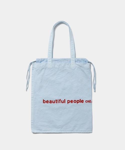 beautiful people（ビューティフルピープル）の「brushed logo        tote bag（トートバッグ・レディース・グリーン/グレー/ナチュラル/ネイビー/オレンジ・FREE）」の19枚目の写真