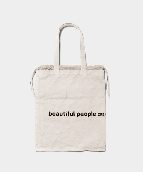 beautiful people(ビューティフルピープル)の「brushed logo tote bag(トートバッグ・レディース・グリーン/グレー/ナチュラル/ネイビー/オレンジ/サックスブルー/ライトイエロー系/ブラック/ブラウン/オリーブ/ネイビー系1・FREE)」の13枚目の写真