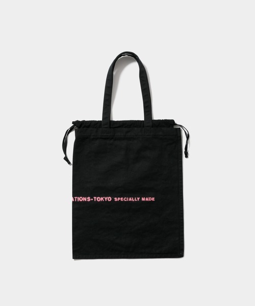 beautiful people(ビューティフルピープル)の「brushed logo tote bag(トートバッグ・レディース・グリーン/グレー/ナチュラル/ネイビー/オレンジ/サックスブルー/ライトイエロー系/ブラック/ブラウン/オリーブ/ネイビー系1・FREE)」の12枚目の写真