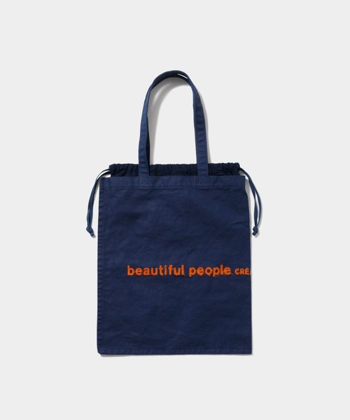 beautiful people(ビューティフルピープル)の「brushed logo tote bag(トートバッグ・レディース・グリーン/グレー/ナチュラル/ネイビー/オレンジ/サックスブルー/ライトイエロー系/ブラック/ブラウン/オリーブ/ネイビー系1・FREE)」の14枚目の写真