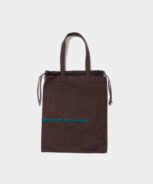 beautiful people（ビューティフルピープル）の「brushed logo        tote bag（トートバッグ・レディース・グリーン/グレー/ナチュラル/ネイビー/オレンジ/サックスブルー/ライトイエロー系/ブラック/ブラウン/オリーブ/ネイビー系1/キャメル/バーガンディー・FREE）」の17枚目の写真