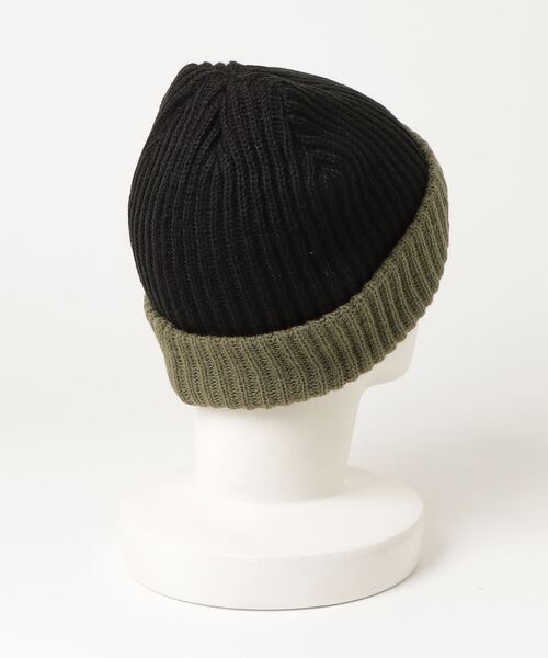 Columbia(コロンビア)の「コロンビア スプリットレンジニットキャップ(ニットキャップ/ビーニー・メンズ・グレー/ブラック×グリーン・フリ-)」の3枚目の写真
