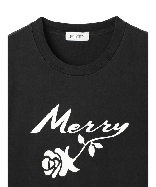 FELICITY（フェリシティ）の「Merry T-Shirt（Tシャツ/カットソー・レディース・グレー/レッド/ホワイト/チャコール・2）」の12枚目の写真
