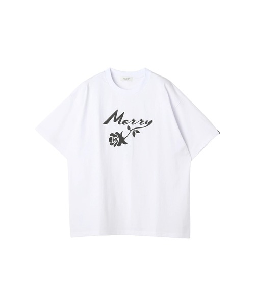 FELICITY（フェリシティ）の「Merry T-Shirt（Tシャツ/カットソー・レディース・グレー/レッド/ホワイト/チャコール・2）」の5枚目の写真