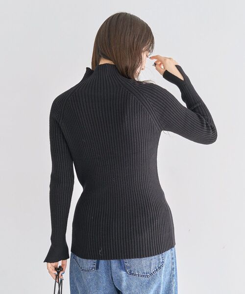 Petit fleur(プチフルール)の「・Petit Fleur ボトルネックリブニット(ニット/セーター・レディース・ブラック/オフホワイト/チャコールグレー/ブルー/ピンク/ライトグレー・FREE)」の18枚目の写真