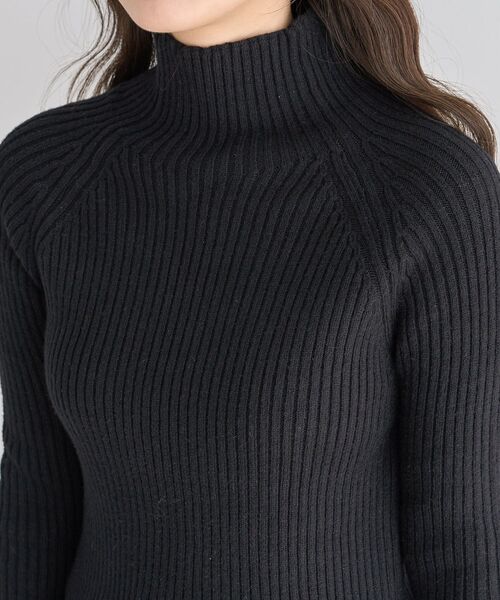 Petit fleur(プチフルール)の「・Petit Fleur ボトルネックリブニット(ニット/セーター・レディース・ブラック/オフホワイト/チャコールグレー/ブルー/ピンク/ライトグレー・FREE)」の19枚目の写真