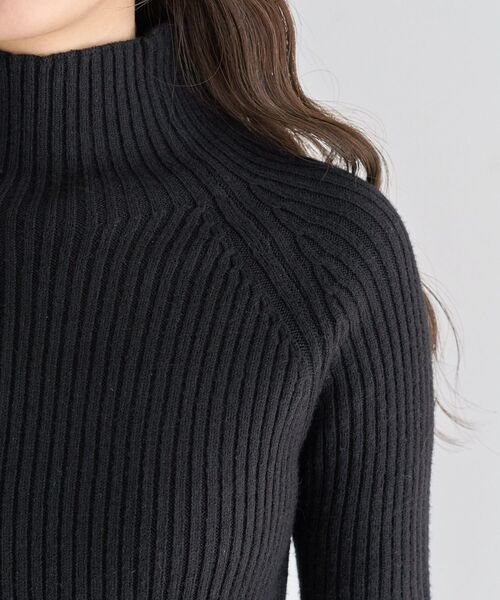 Petit fleur(プチフルール)の「・Petit Fleur ボトルネックリブニット(ニット/セーター・レディース・ブラック/オフホワイト/チャコールグレー/ブルー/ピンク/ライトグレー・FREE)」の20枚目の写真