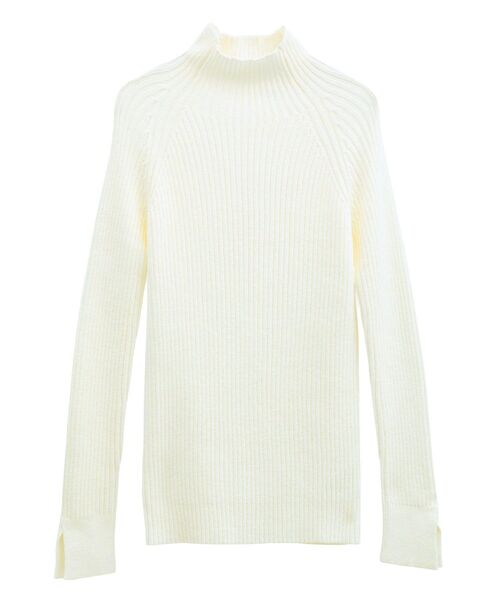 Petit fleur(プチフルール)の「・Petit Fleur ボトルネックリブニット(ニット/セーター・レディース・ブラック/オフホワイト/チャコールグレー/ブルー/ピンク/ライトグレー・FREE)」の17枚目の写真