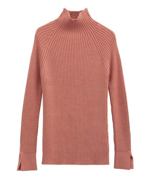 Petit fleur(プチフルール)の「・Petit Fleur ボトルネックリブニット(ニット/セーター・レディース・ブラック/オフホワイト/チャコールグレー/ブルー/ピンク/ライトグレー・FREE)」の10枚目の写真