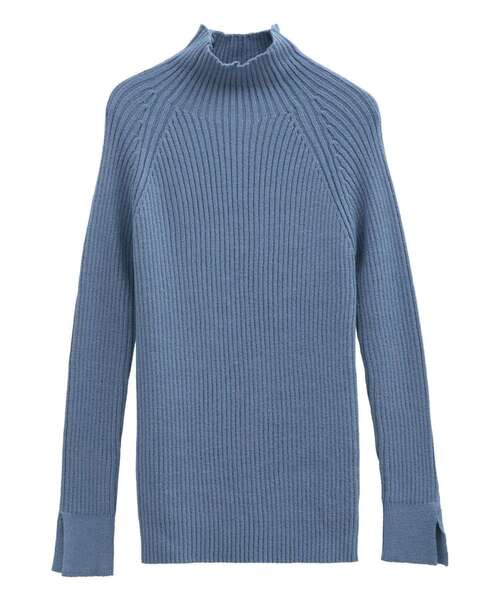 Petit fleur(プチフルール)の「・Petit Fleur ボトルネックリブニット(ニット/セーター・レディース・ブラック/オフホワイト/チャコールグレー/ブルー/ピンク/ライトグレー・FREE)」の11枚目の写真