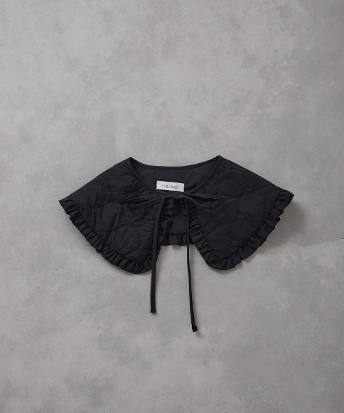 riziere(リジェール)の「キルティングフリル付け衿(付け襟・キッズ・アイボリー/ブラック・FREE)」の8枚目の写真
