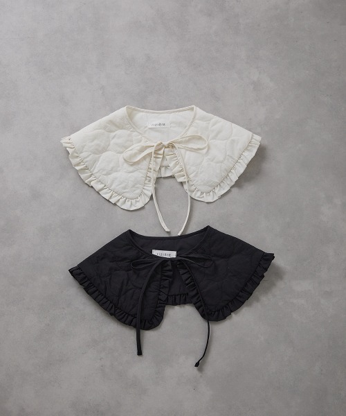 riziere(リジェール)の「キルティングフリル付け衿(付け襟・キッズ・アイボリー/ブラック・FREE)」の16枚目の写真