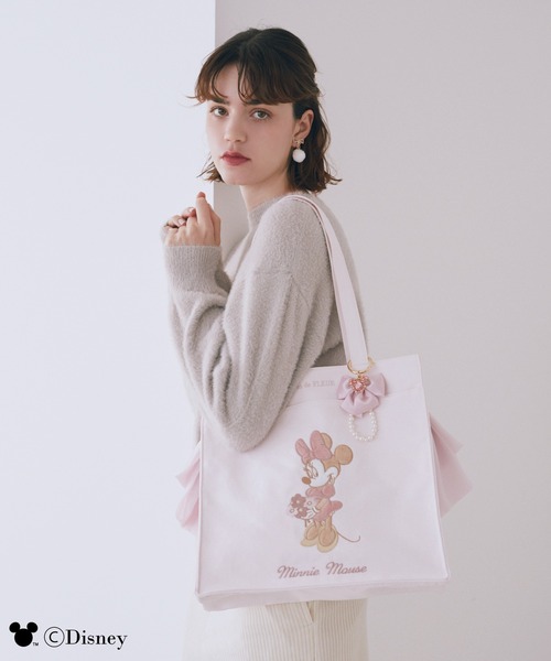 Disney(ディズニー)の「Mickey Mouse/ビジューリボンチャーム(チャーム・レディース・ライトピンク/ライトグレー・FREE)」の5枚目の写真